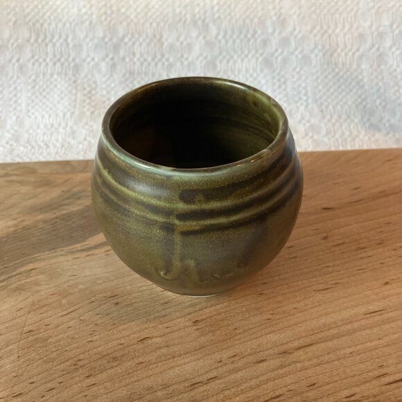 Asian Clay Pot 3 1/4" Matte Glaze - Picture 2 of 7
